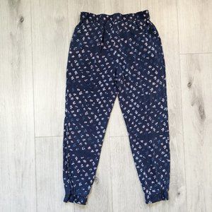 Diane Von Furstenberg Janeta Daisy Buds Pattern Casual Jogger Ankle Pants 2